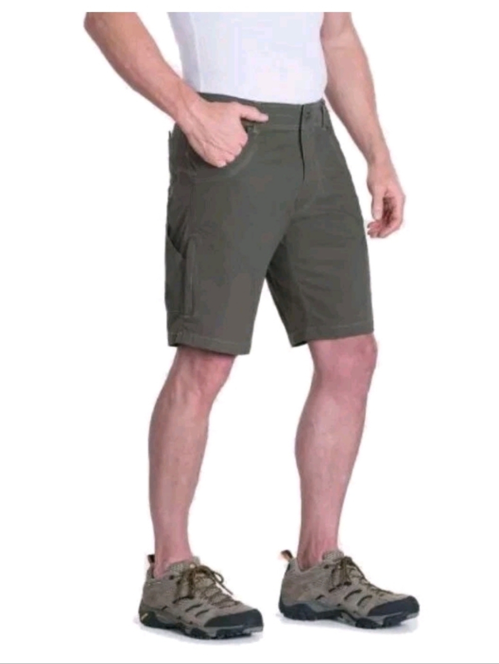 KUHL Ramblr Khaki Short Mens Size 38 Multipocket Outdoor Hiking Cargo‎ Utility